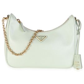 Bolsa Prada Acqua Green Saffiano Re-Edition 2005 Verde