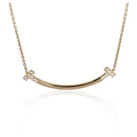 Collana Tiffany T Smile Medium Model in oro giallo e diamanti Tiffany & Co. Altro