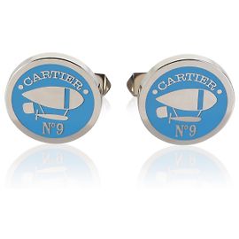 Cartier Sterling Silver Aeronaute Cufflinks Other