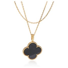 Colar Magic Alhambra Van Cleef & Arpels em ouro amarelo e ônix Outro