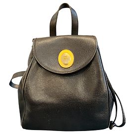 Zaino in pelle Christian Dior nero Altro