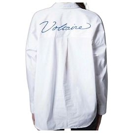 Zadig & Voltaire Camisa às Riscas Tamara 2V Branco Bege