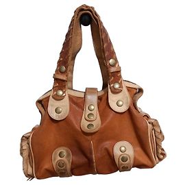 Chloé Silverado Leather Handbag Brown