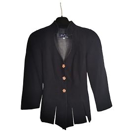 Thierry Mugler Activ Black Fitted Jacket Black