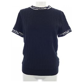 Hermès Hermes 3H2618DA Maille en mélange de cachemire 38 Noir