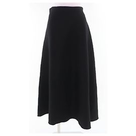 Jupe en maille de laine Jil Sander Noir