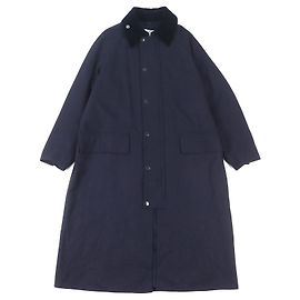 Barbour Mantel 100% Wolle Blau Marineblau