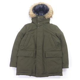 Abrigo de plumón con capucha Paul Smith French Down Verde Caqui