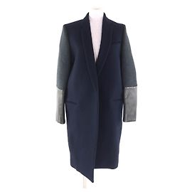 Abrigo de lana azul marino Céline Azul Azul marino