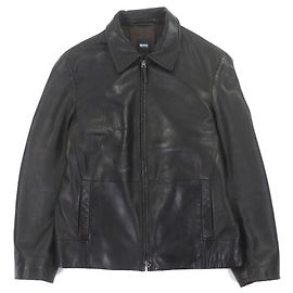 HUGO BOSS Lammlederjacke Bronze Dunkelbraun
