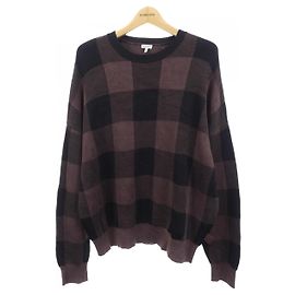Top de punto Loewe Negro Marrón Castaño Negro
