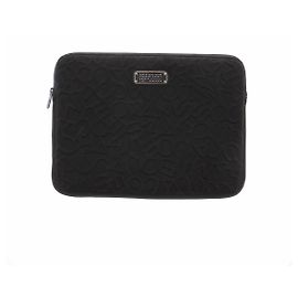 Marc Jacobs Custodia per computer nera in rilievo Nero