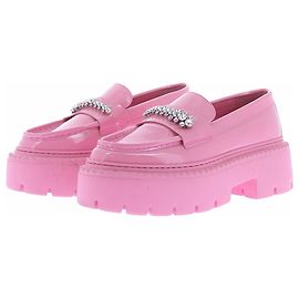 Jimmy Choo Mocassins cor-de-rosa "Bryer" em couro envernizado Rosa