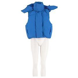 Autre Marque Plumífero corto azul Azul