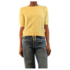 Autre Marque Jersey Canary cashmere Charm - talla S Amarillo