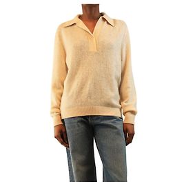 Khaite Sweater Custard Jo - tamanho S Cru