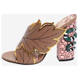 Gucci Saltos de cobra folhagem multicoloridos - size EU 38.5 Multicor