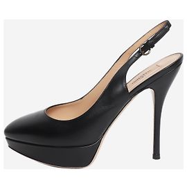 Valentino Décolleté slingback in pelle nera - size EU 39 Nero