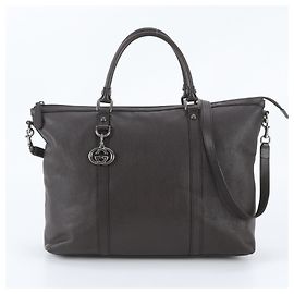 Borsa a tracolla 2-Way in pelle Gucci Marrone