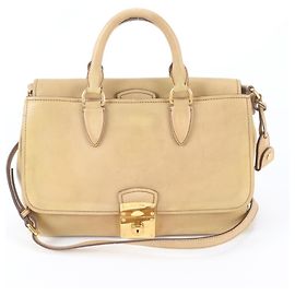 Sac à épaule 2-Way en cuir Vitello Miu Miu Marron