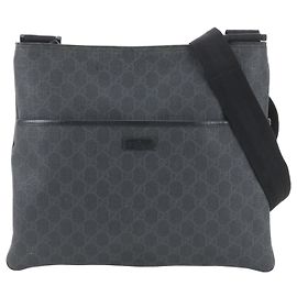 Borsa a tracolla Gucci GG Supreme in pelle Nero