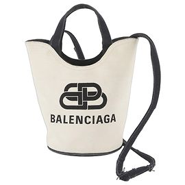 Balenciaga Wave XS 2-Way Shoulder Bag Black White