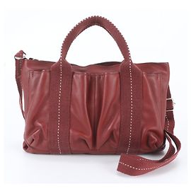 Hermès Bolso Hermes Caravan Horizontal PM de piel Roja