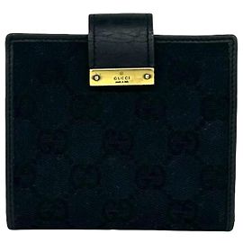 Gucci Bi-Fold Geldbörse Schwarz Schwarz