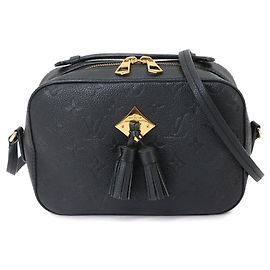 Bolsa de Ombro Louis Vuitton Monogram Empreinte Saintonge Preto
