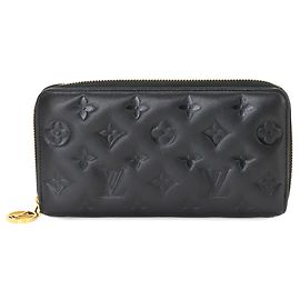 Cartera Louis Vuitton Monogram Coussin Zippy Negro