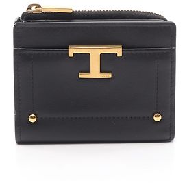 Tod's T-Timeless Bi-Fold Wallet Black