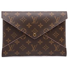 Louis Vuitton Brown Monogram Pochette Kirigami GM Marrone