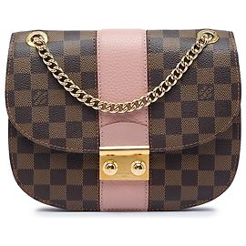 Louis Vuitton Brown Damier Ebene Cuir Taurillon Wight Marron