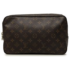 Louis Vuitton Brown Monogram Trousse Toilette 28 Marron