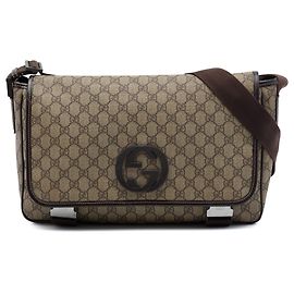 Sac crossbody Gucci Beige GG Supreme Interlocking G Beige