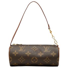 Louis Vuitton Brown Monogram Papillon Pochette Marrone
