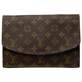 Louis Vuitton Brown Monogram Pochette Rabat 23 Castaño