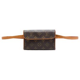 Louis Vuitton Brown Monogram Pochette Florentine Marrone