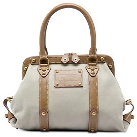 Louis Vuitton Beige Toile Trianon Sac de Nuit GM Bege