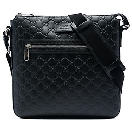 Borsa a Tracolla Gucci Black Guccissima Nero