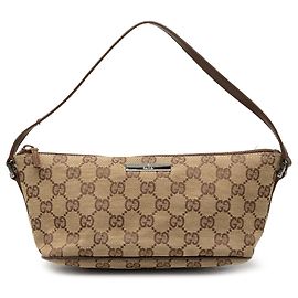Gucci Beige GG Canvas Boat Beige