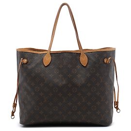 Louis Vuitton Brown Monogram Neverfull GM Marrone