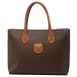 Céline Celine Tote aus beschichtetem Macadam-Canvas in Braun Braun
