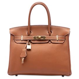 Hermès Brown Togo Birkin Retourne 30 Marrom