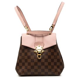 Louis Vuitton Brown Damier Ebene Clapton Castaño