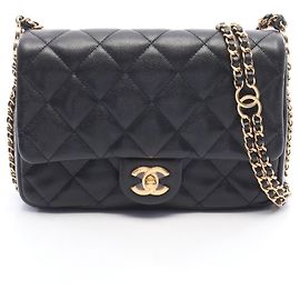 Borsa a tracolla Chanel Matelassé Nero