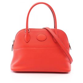 Hermès Sac à main Hermes Bolide 27 en Rouge Tomato Rouge