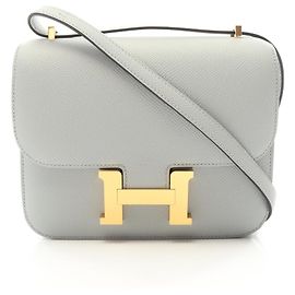 Hermès Hermes Constance 3 Mini Blue Glacier Schultertasche Blau