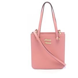 Sac à main 2-Way Miu Miu Madras Rose