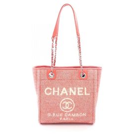 Borsa Tote Chanel Deauville PM Rosa